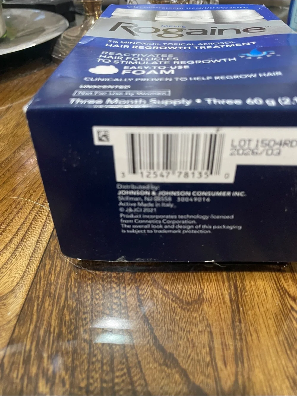 Men's Rogaine 5%  Set of 3 Minoxidil Hair Regrowth Treatment Foam
